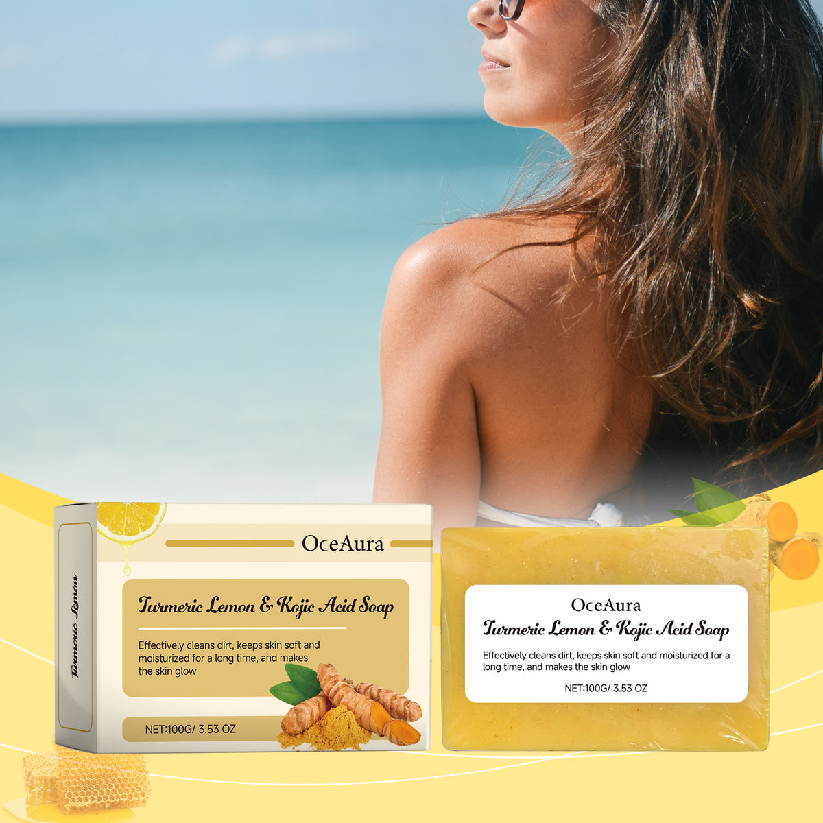 Turmeric & Lemon Kojic Acid Soap | Brightening & Cleansing
