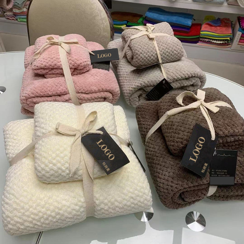 Coral Fleece Towel Set | Soft & Absorbent