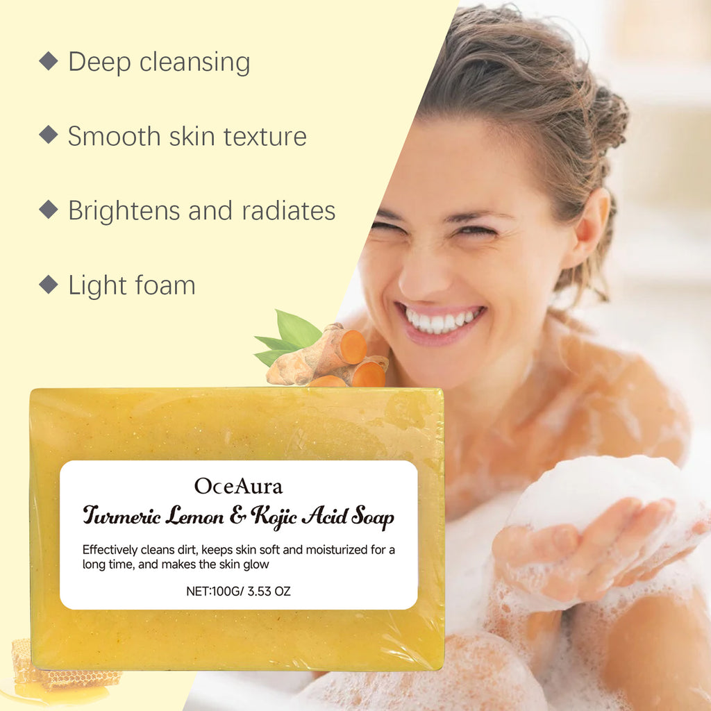 Turmeric & Lemon Kojic Acid Soap | Brightening & Cleansing