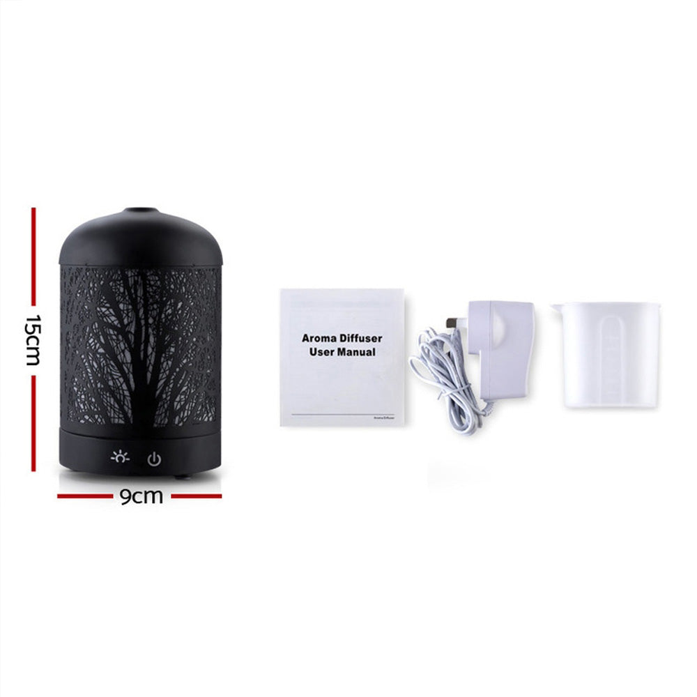 Ultrasonic Aroma Diffuser | Black | 160ml