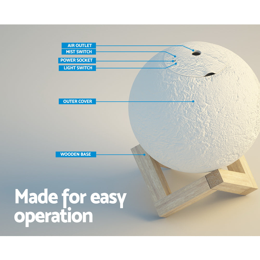 Ultrasonic Aroma Diffuser | Moon Lamp | 880ml