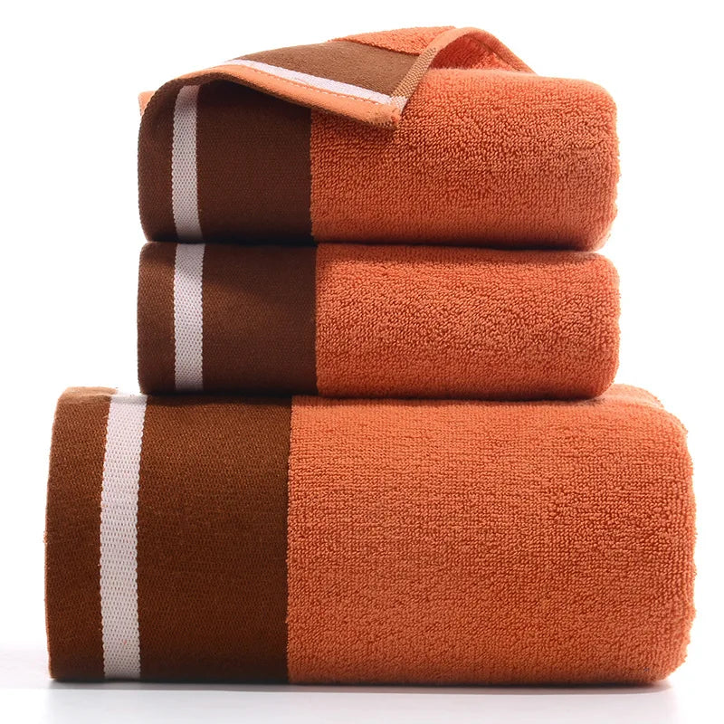 Luxury Cotton Towel Set — 3 Piece (2 Face + 1 Bath)