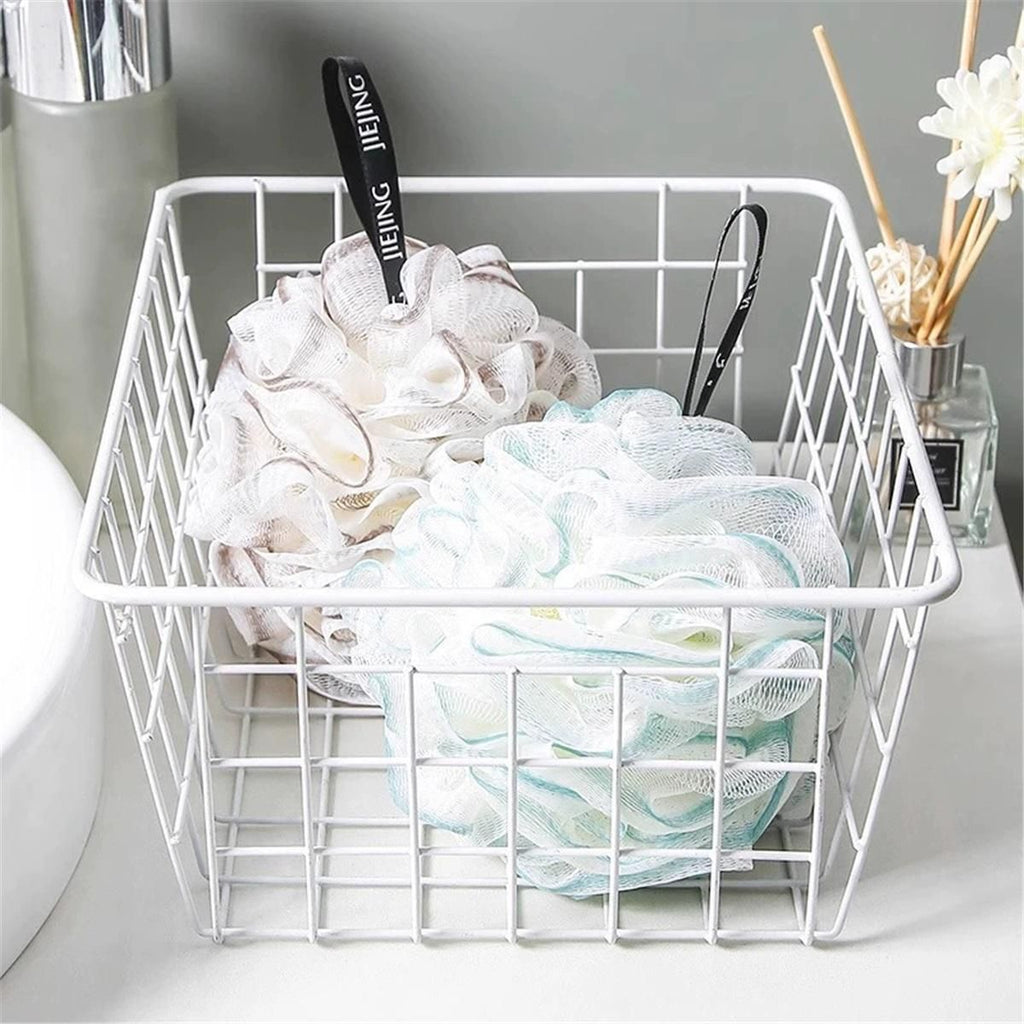 Lace Mesh Loofah Bath Sponge | 4-Pack | Spa Colours