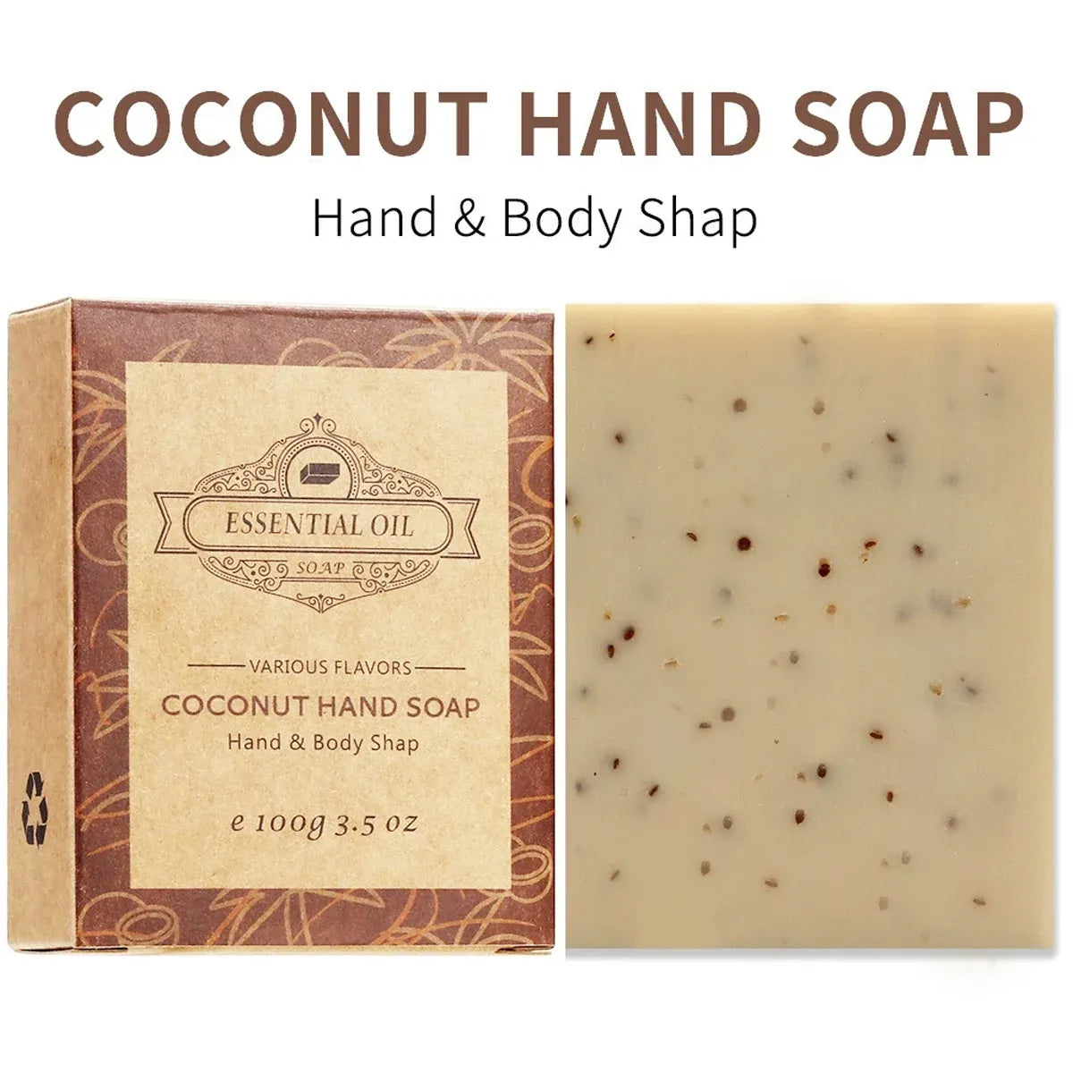 Seaweed & Coconut Scrub Soap Bar | 2-Pack